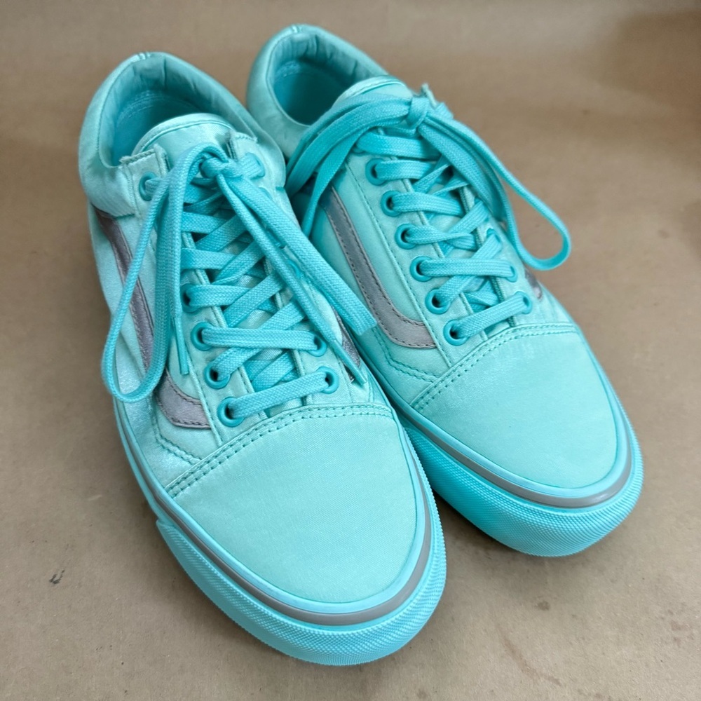 Unisex Vans x Opening Ceremony Old Skool LX 'Satin Aqua Sky' Sneakers. M7/W8.5